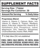 MULTIVITAMÍNICO REGENERADOR DE FOLÍCULOS STEM CELLS CÉLULAS MADRE / 30 TABLETAS